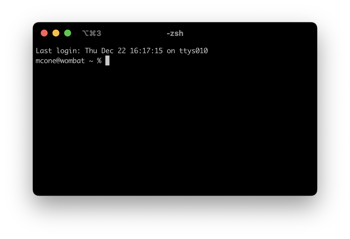 A terminal application with a command line interface