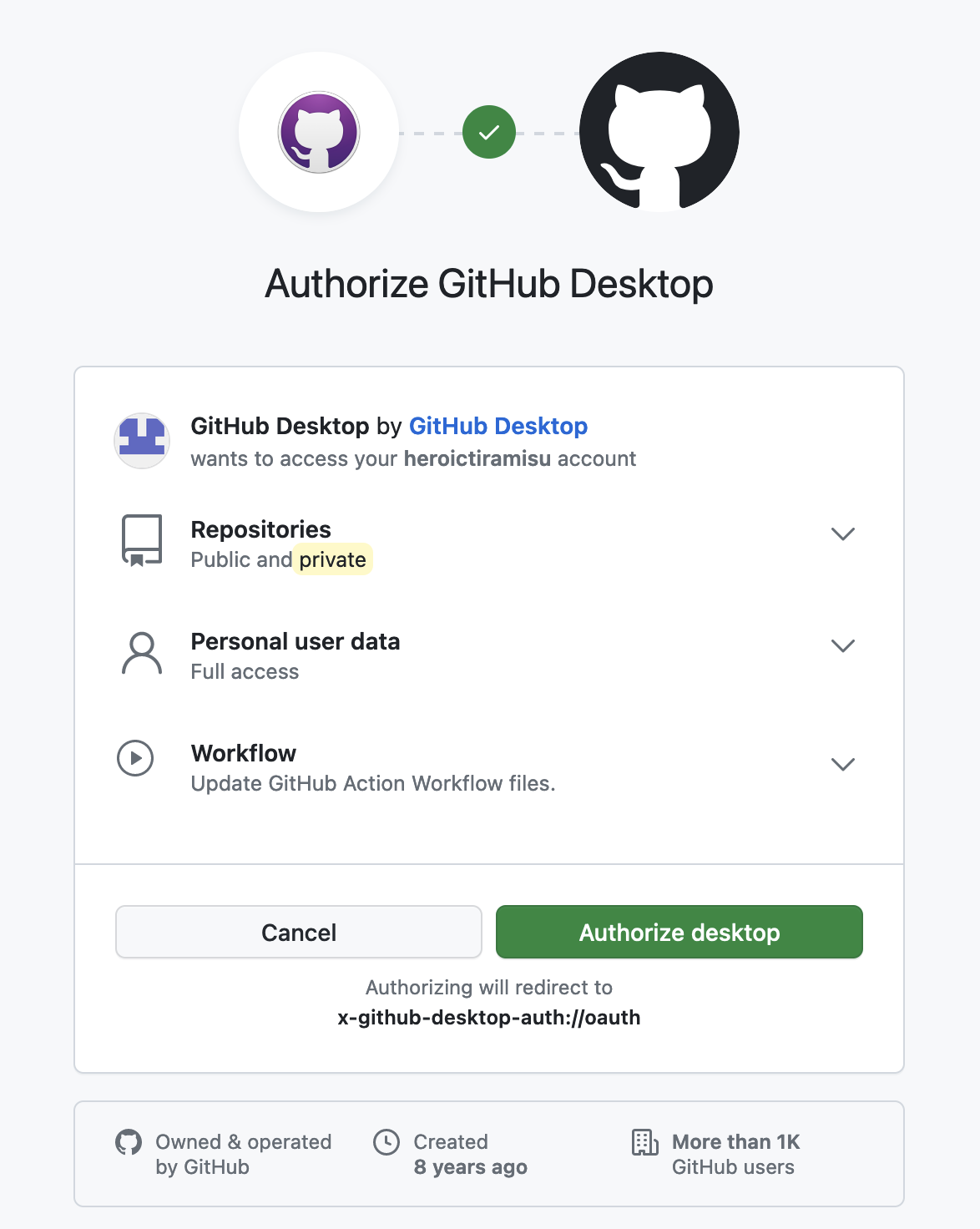 Authenticate GitHub Desktop